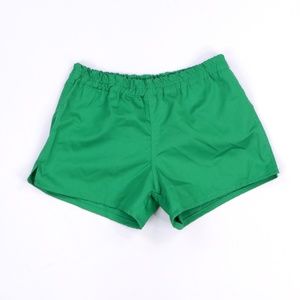 NOS 70s Cotton Athletic Shorts Green Adult Small
